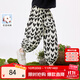 茵曼女童燈籠褲純棉透氣褲子2025夏季兒童中大童時(shí)尚印花休閑長(cháng)褲 黑白色 140