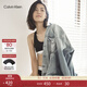 Calvin Klein內衣【明星同款摩登引力帶】女士ck輕運動(dòng)無(wú)鋼圈工字美背背心文胸 001-太空黑 M 推薦75B-85A