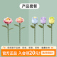 若客（ROKR）花間集積木花diy手工制作拼圖玩具永生花兒童禮物生日女孩 【全家?！?枝各一