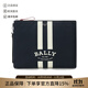 巴利（BALLY）男士織物商務(wù)通勤手拿包男包禮物男 FHOLLER STL 507 6300135 黑色白色條紋