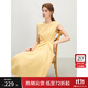 范思藍恩設計感收腰顯瘦連衣裙女夏季2025新款無(wú)袖中長(cháng)款裙子2300 布丁黃 XL