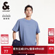 杰克·瓊斯（JACK&JONES） 新款重磅棉寬松復古哥特字母發(fā)泡印情侶短袖T恤男裝225101028