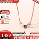 Emporio Armani阿瑪尼項鏈女士小蠻腰串珠轉運珠銀首飾星月鎖骨鏈情人節生日禮物 EGS2931221