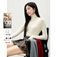 秋水伊人100%綿羊毛高領(lǐng)針織衫2025年冬新款女簡(jiǎn)約百搭修身打底衫