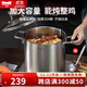 Momscook 304不銹鋼湯鍋 深湯鍋高湯鍋煮鍋湯鍋家用商用鍋 電磁爐燃氣通用 【可視鍋蓋款】- 24cm