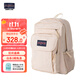 JANSPORT杰斯伯雙肩包男大容量背包書(shū)包女大學(xué)生包 4NVC00Y  米白色