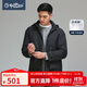 金利來(lái)（Goldlion）男裝春秋棉服外套保暖輕便杜邦棉可拆卸帽休閑百搭寬松版棉衣 99黑色 M