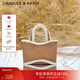CHARLES&KEITH純色毛絨手提托特包單肩斜挎小方包包女包生日禮物CK2-30782416 CK2-30782416-1綜合色 S