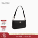 Calvin Klein時(shí)尚腋下包禮物通勤洋氣包包金屬字母拉鏈CK女包單肩法棍包DH3237