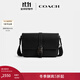 蔻馳（COACH）男士LEAGUE信使包牛皮革真皮斜挎包通勤男包 黑色