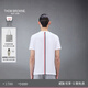 THOM BROWNE[TB]湯姆布朗[JD臻選]男士條紋珠地休閑短袖T恤 白色 2XL (5)