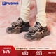 FILA FUSION斐樂(lè )潮牌女鞋BIANCO厚底潮鞋2024冬新款硬糖鞋跑步鞋 鍛鐵灰/黑舞鞋-FT 36