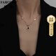 farcoko法國品牌彩金色項鏈女韓版新款ins鎖骨鏈吊墜生日禮物送女友老婆 羅馬數字款 時(shí)尚百搭 不褪色