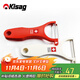 Kisag進(jìn)口削皮刀軟果刀多功能二件套去皮器【紅色+白色】