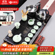 金鑲玉 功夫茶具整套裝帶實(shí)木茶盤(pán)家用辦公室全自動(dòng)燒水電茶爐 幽雅石瓢
