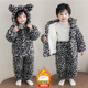 可歆寶貝男女寶寶冬季三層加厚兩件套2026新款小童豹紋連帽休閑加絨家居服 豹紋三層（室溫-10-0度） 100 碼建議2-3歲（身高95左右）