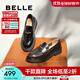 百麗（Belle）張凌赫推薦海鷗樂(lè )福2.0版25秋新款女商場(chǎng)牛皮皮鞋B5J1DCA5預售 【李蘭迪同款】棕色（4CM） 2.0 37