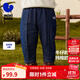 迷你巴拉巴拉【軟牛仔】男童植物可愛(ài)褲子秋柔軟兒童長(cháng)褲不褪色25年新款 牛仔深藍88301 100