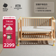 babycare弗里斯克嬰兒床寶寶實(shí)木床+嬰兒床墊4D空氣纖維雙面床墊