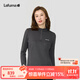 LAFUMA樂(lè )飛葉女士長(cháng)袖T恤 戶(hù)外秋冬半拉鏈抓絨保暖打底衫上衣 LFTS4DL80 煙灰色DE 165/84A（38）