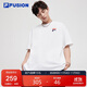 FILA FUSION斐樂(lè )潮牌情侶短袖T恤男女2025夏季潮流膚圓領(lǐng)多色上衣