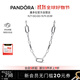 潘多拉（PANDORA）ME系列五連環(huán)項鏈頸飾銀色素鏈DIY個(gè)性簡(jiǎn)約生日禮物送女友
