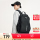 安踏（ANTA）運動(dòng)雙肩包 新款男女大學(xué)生書(shū)包電腦包黑色大容量商務(wù)旅行背包 基礎黑色 均碼