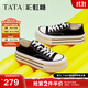 他她（TATA）彩虹鞋經(jīng)典厚底帆布鞋女鞋增高板鞋百搭休閑鞋女2025春秋WP801AM5 黑色 36