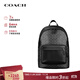 蔻馳（COACH）【品牌直供】男士輕奢雙肩包商務(wù)通勤背包書(shū)包禮物男 炭黑色CV925 QBMI5