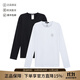 VERSACE JEANS COUTURE范思哲主線 男士圓領(lǐng)長(zhǎng)袖汗衫貼身打底衫內(nèi)衣T恤兩件套裝 AU10197 A232741 A225E 黑色/白色 L /品牌原碼5