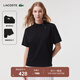 LACOSTE法國鱷魚(yú)女裝設計感翻領(lǐng)斜扣寬松棉質(zhì)短袖Polo衫|PF5941 031/黑色 S (160) 36