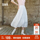 森馬（Semir）半身裙女松緊腰A字裙氣質(zhì)夏季2025拼接蕾絲波點(diǎn)長(cháng)裙109325120005