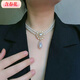 含春花復(fù)古宮廷風(fēng)輕奢小眾雙層珍珠鎖骨鏈赫本優(yōu)雅氣質(zhì)宴會(huì)禮服配飾項(xiàng)鏈 【珍珠水滴吊墜項(xiàng)鏈】一條裝