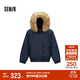 森馬（Semir）羽絨服女冬季可脫卸毛領(lǐng)牛角扣80絨子2025學(xué)院風(fēng)外套109725113026