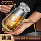 JOYCHARM德國(guó)耐高溫玻璃油壺家用廚房大容量醬油瓶醋壺調(diào)料瓶子防漏油罐壺 高硼硅油壺【800ML】