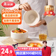 美麗雅一次性碗500ml*50只食品級餐盒 耐高溫快餐野餐打包圓形紙碗飯盒