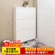 畢威爾12-15cm極窄超薄鞋柜 家用門(mén)口入戶(hù)玄關(guān)落地一體靠墻樓道收納鞋架 【12cm】白色800寬三層 整裝發(fā)貨-升級加厚