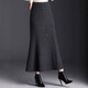 半身裙女魚(yú)尾裙春季新款小香風(fēng)裙子氣質(zhì)長(cháng)裙半裙包臀裙時(shí)尚簡(jiǎn)約 灰色 （熱賣(mài)） M 2尺-27碼