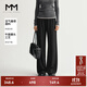 麥檬MM商場(chǎng)同款24秋新品黑色顯瘦百搭休閑運動(dòng)直筒褲5F8152011 黑色 M