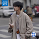 真維斯（Jeanswest）夾克男棒球服春季美式重磅潮流時(shí)尚百搭寬松飛行員外套上衣服 卡其色【千人購買(mǎi)】 M
