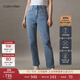 Calvin KleinJeans【CK極簡(jiǎn)褲】四季款女士ck經(jīng)典修身直筒微彈牛仔褲J224284 1AA-牛仔淺藍 25