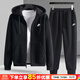 耐克（NIKE）男裝運動(dòng)套裝25秋新款休閑寬松簡(jiǎn)約連帽夾克外套收口長(cháng)褲兩件套 經(jīng)典夾克套裝/加絨 L/175