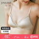 金三塔內衣女真絲無(wú)鋼圈文胸 白玉蘭色 M