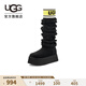 UGG冬季女士厚底經(jīng)典字母襪套高筒靴雪地靴 1144044 BLK | 黑色 38