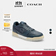 蔻馳（COACH）【男女同款】男士男鞋經(jīng)典標志SOHO運動(dòng)鞋板鞋黑色簡(jiǎn)約百搭 丹寧藍色/丹寧色 41
