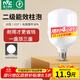 雷士（NVC）LED燈泡球泡節能燈柱泡E27家用商用照明燈工礦燈20瓦白光6500K