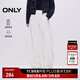 ONLY2025秋季新款休閑百搭寬松香蕉褲闊腿長(cháng)褲牛仔褲女|125132153 A43奶油白色 S S標準褲長(cháng)
