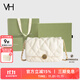 VANESSA HOGAN VH女包蓬蓬軟包質(zhì)感柔軟褶皺菱格方包百搭腋下包牛皮單肩斜挎包