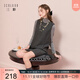 三彩2025冬季新款圓領(lǐng)毛呢連衣裙無(wú)袖背心裙疊穿短裙甜酷M