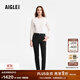 AIGLE【25年冬季新品】艾高戶(hù)外休閑修身牛仔褲褲裝女士 單寧黑 BM313 36 160/84A